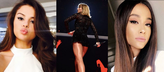 Selena Gomez, Taylor Swift, Ariana Grande Selena Gomez, Taylor Swift, Ariana Grande
